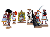 Mavale (मावळे) Cutouts with Wooden base - For Diwali Fort Decoration