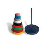 Wooden Circular Pyramid (Stacking Toy)