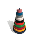 Wooden Circular Pyramid (Stacking Toy)