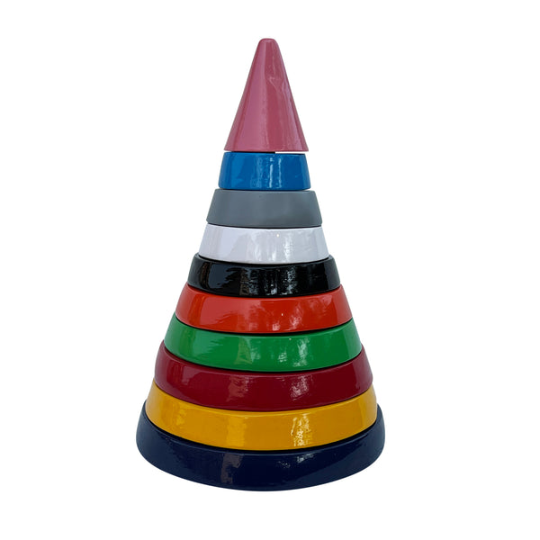 Wooden Stacking Pyramid Cone
