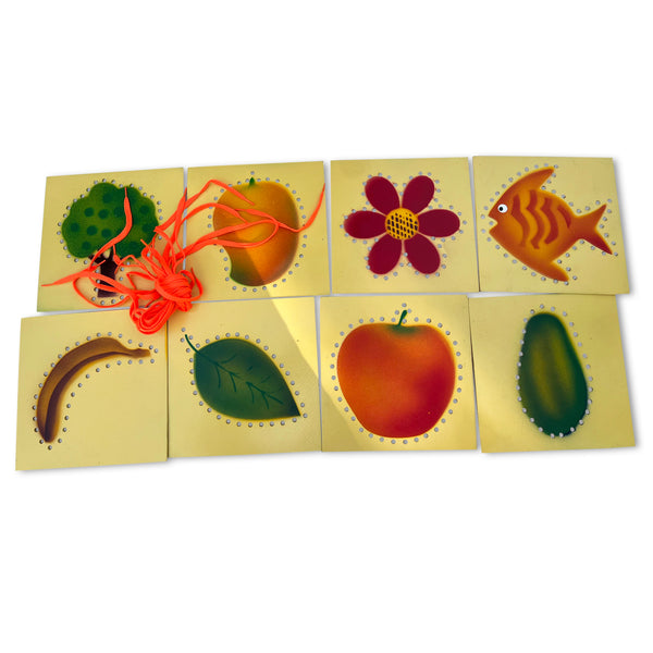 Wooden Sewing Boards for Sensory Development– 8 Designs