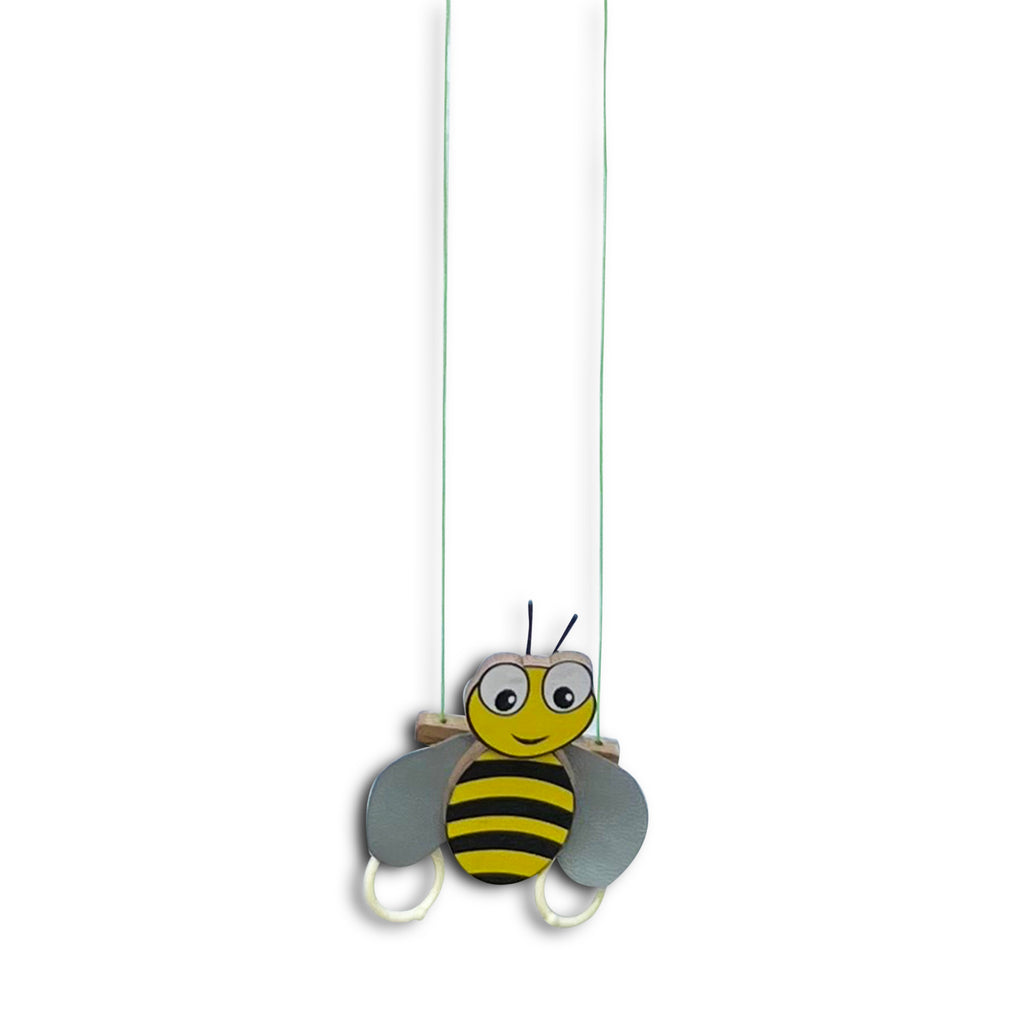 Climbing honeybee with ring handles, close view