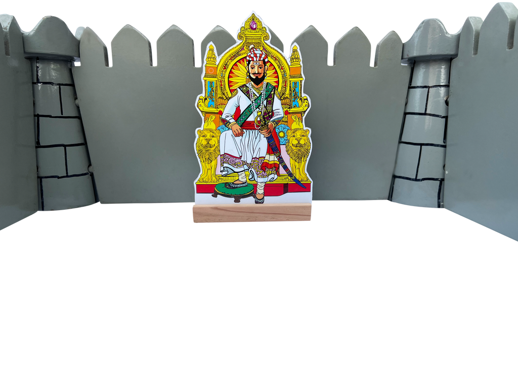 Mavale (मावळे) Cutouts with Wooden base - For Diwali Fort Decoration