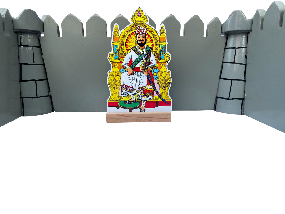 Mavale (मावळे) Cutouts with Wooden base - For Diwali Fort Decoration