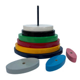 Wooden Stacking Pyramid Oval