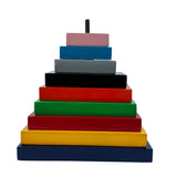 Wooden Stacking Pyramid Square