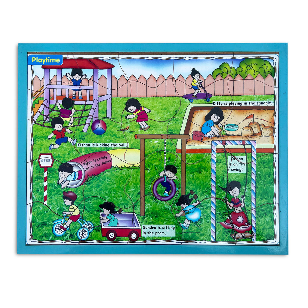Playtime jigsaw puzzle with some pieces taken out