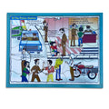 At the Police Station 25-piece jigsaw puzzle assembled in its tray