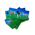 Marathi animals domino tiles with photographs of dog, cow and goat