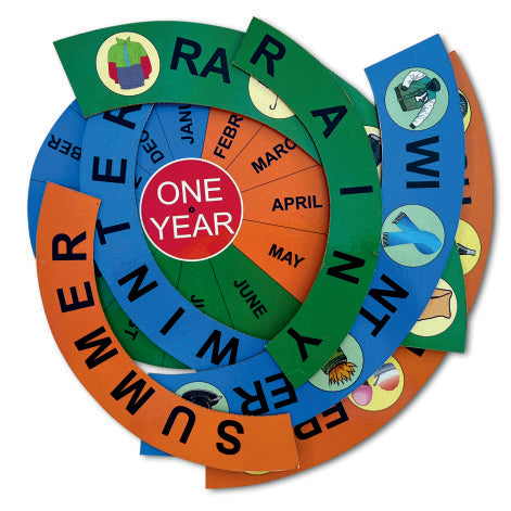 Arrange and Learn – Seasons (English) | Wooden Learning Set