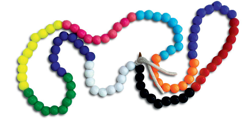 Jumbo Threading Beads – Set of 100, 10 Colours (Fine Motor Practice)