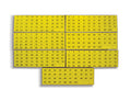 Yellow magic number cards printed with grids of numbers up to 100