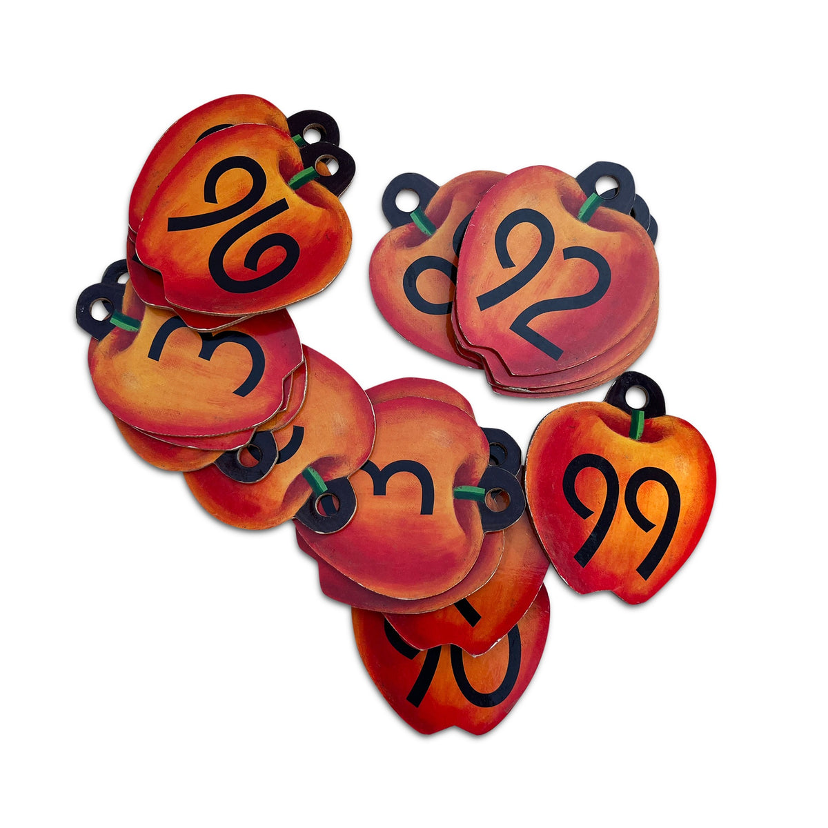 Marathi number apples with hooks