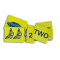 English three-way number puzzle: 2, TWO and two butterflies