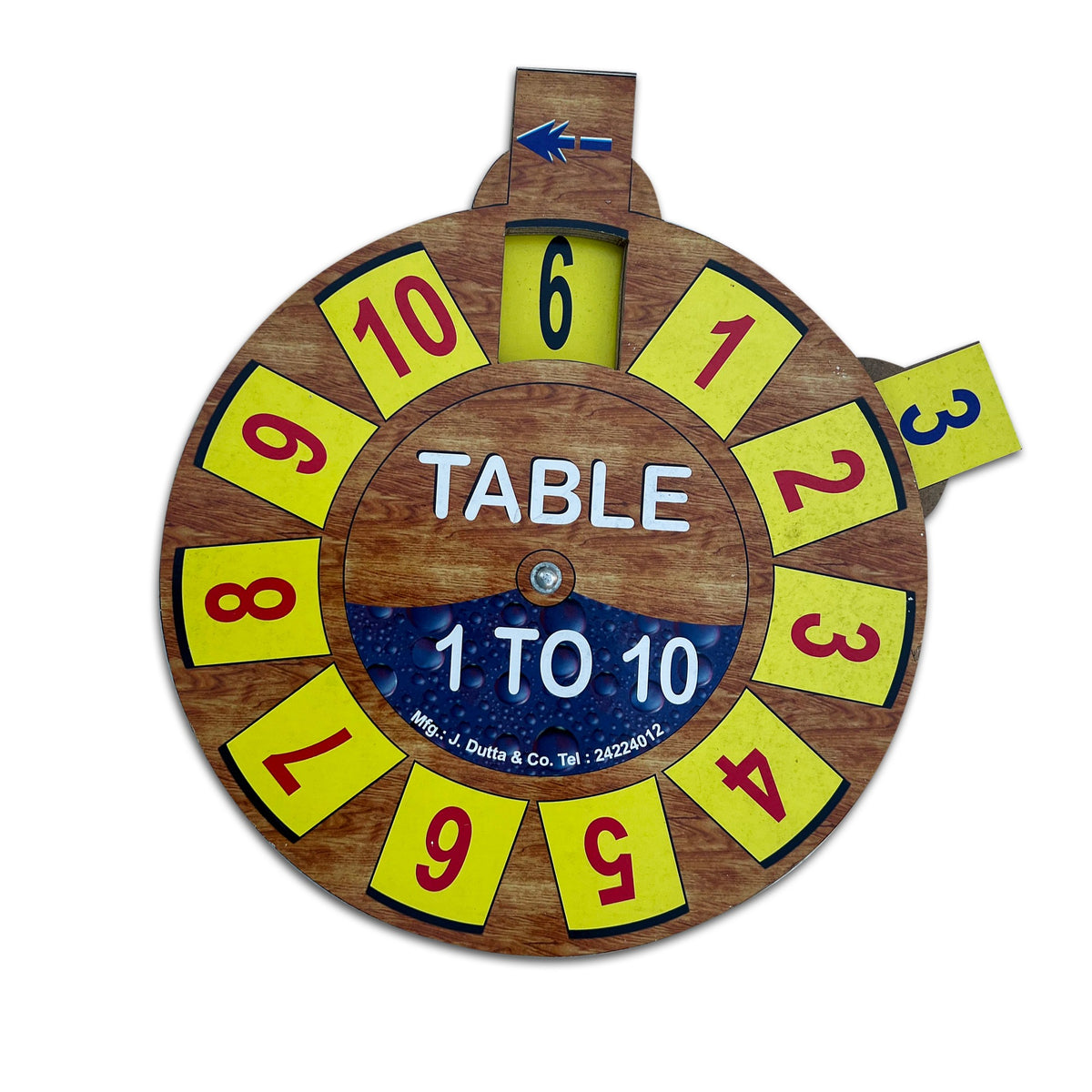English multiplication wheel Table 1 to 10