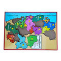 Raigad District map puzzle in English with talukas such as Panvel, Karjat, Roha and Mahad