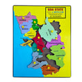 Goa State map puzzle in English with talukas from Pernem to Canacona