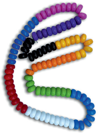 Large Flat Cylinder Threading Beads – Set of 100 (Fine Motor Practice)