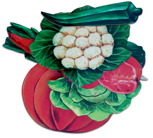A set of 10 Vegetables (Large size) - Flashcard Cut-outs
