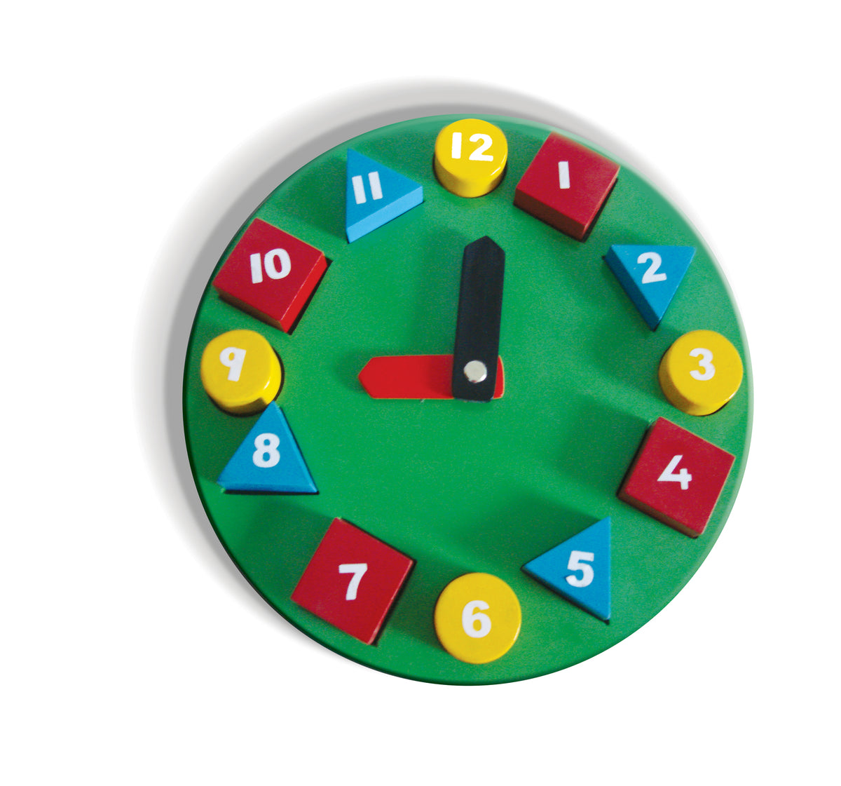 Circular Wooden Blocks Clock