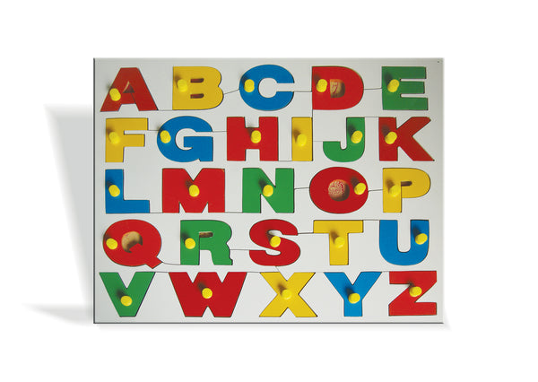 Alphabets tray with knobs - Puzzle - Capital