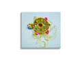 Climbing tortoise toy with yellow strings and pull rings
