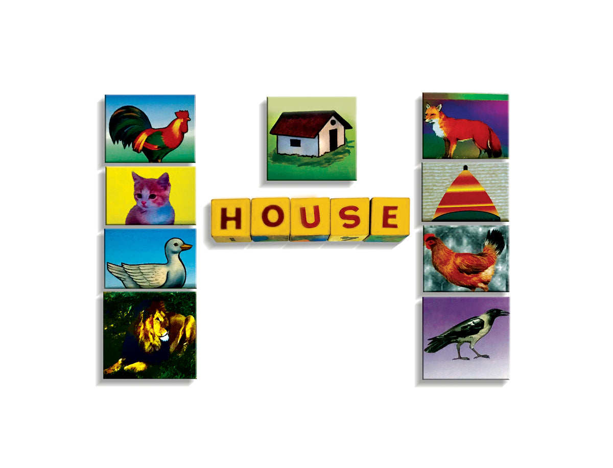 Cube Set - चित्रे पाहून ठोकळ्यावरील अक्षरशोध घेऊनशब्दबनवा