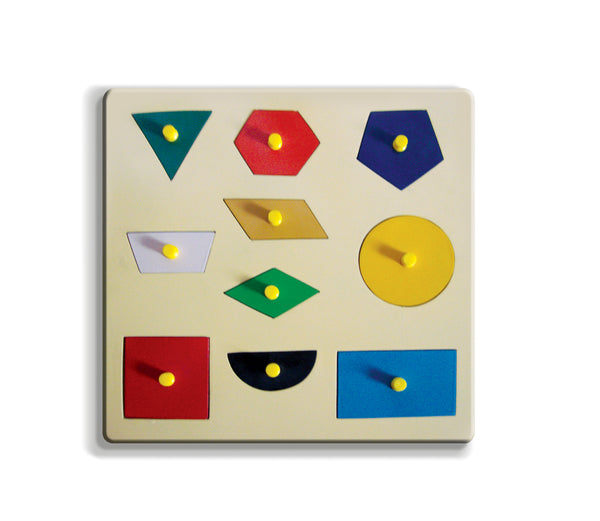 A tray of 10 Geometrical Shapes