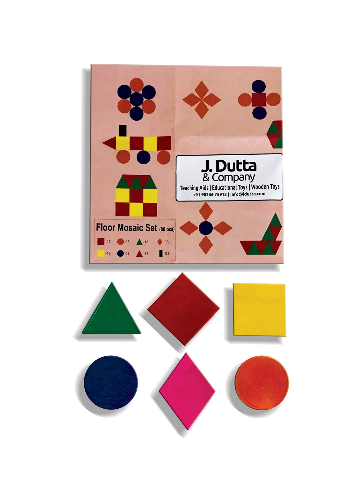 Floor Mosaic Set - Plastic - 80 chips - Make your own design