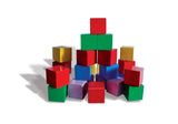 Multi-Colour Solid Wooden Cubical Blocks (Set of 24 Blocks)