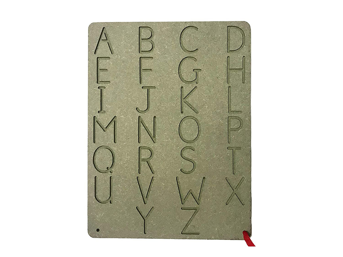 Wooden Letter Writing Practise Board - English Upper Case