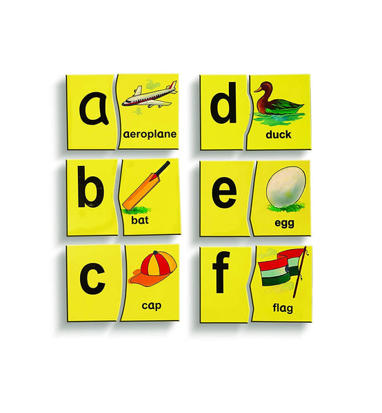 Wooden Alphabet Picture Matching Puzzle (English Letters - Lower Case)