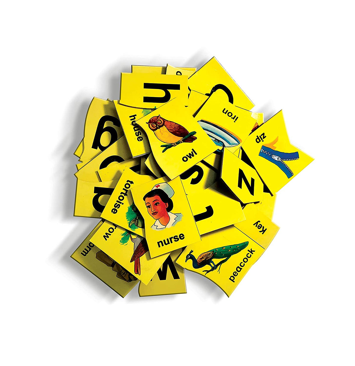 Wooden Alphabet Picture Matching Puzzle (English Letters - Lower Case)