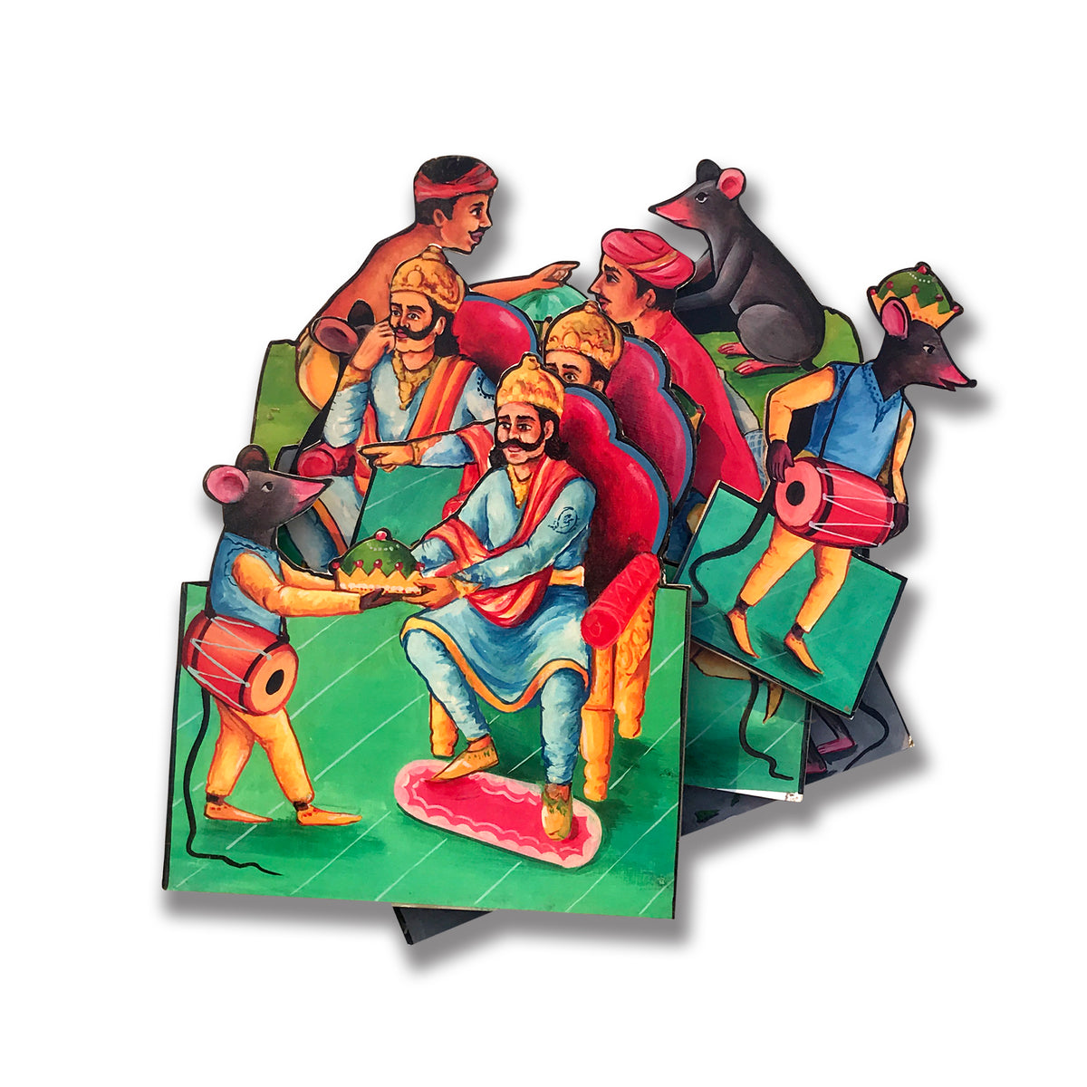 King, Mouse & the Cap - Flash Card Story Cut-outs