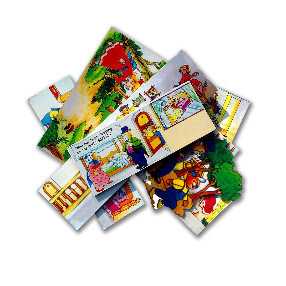 Goldilocks and the three Bears - Flash Card Story Cut-outs