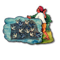 Unity is Strength story cut-out: pigeons caught in the hunter's net
