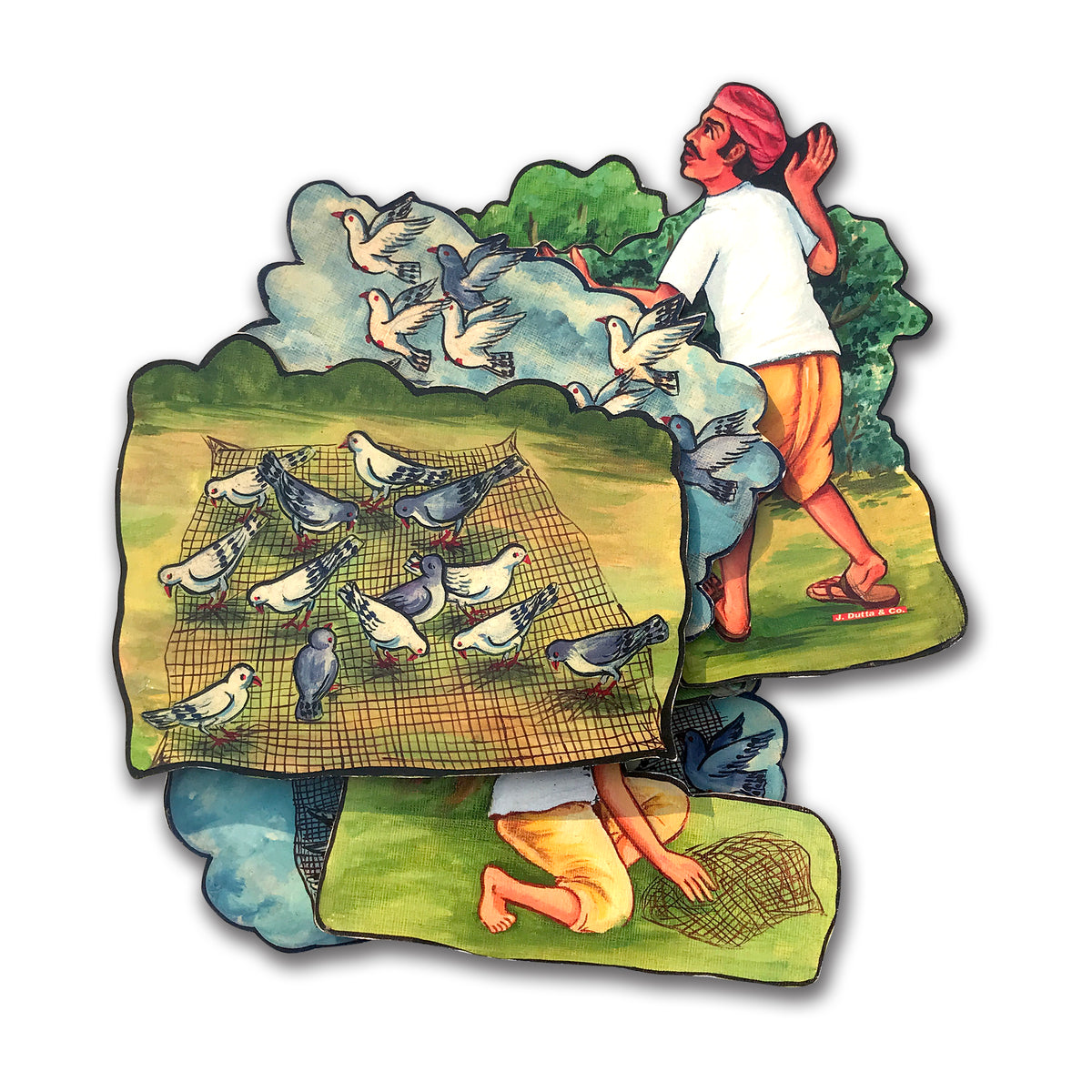 Unity is Strength - Flash Card Story Cut-outs
