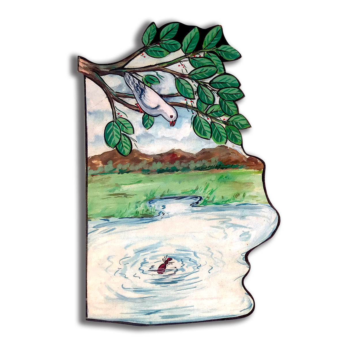 Ant and Dove - Flash Card Story Cut-outs