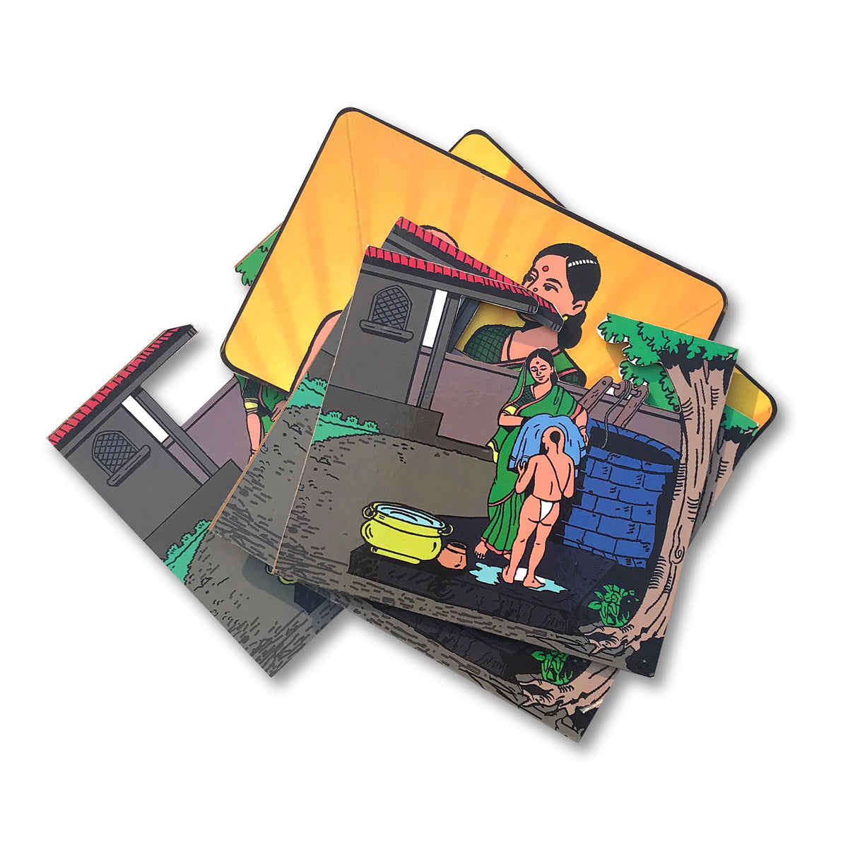 Sham chi Aai - Flash Card Story Cut-outs
